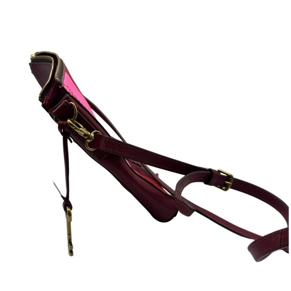 Fossil‎ Multi Leather Square Patch Clutch Crossbody Handbag - Picture 8 of 15